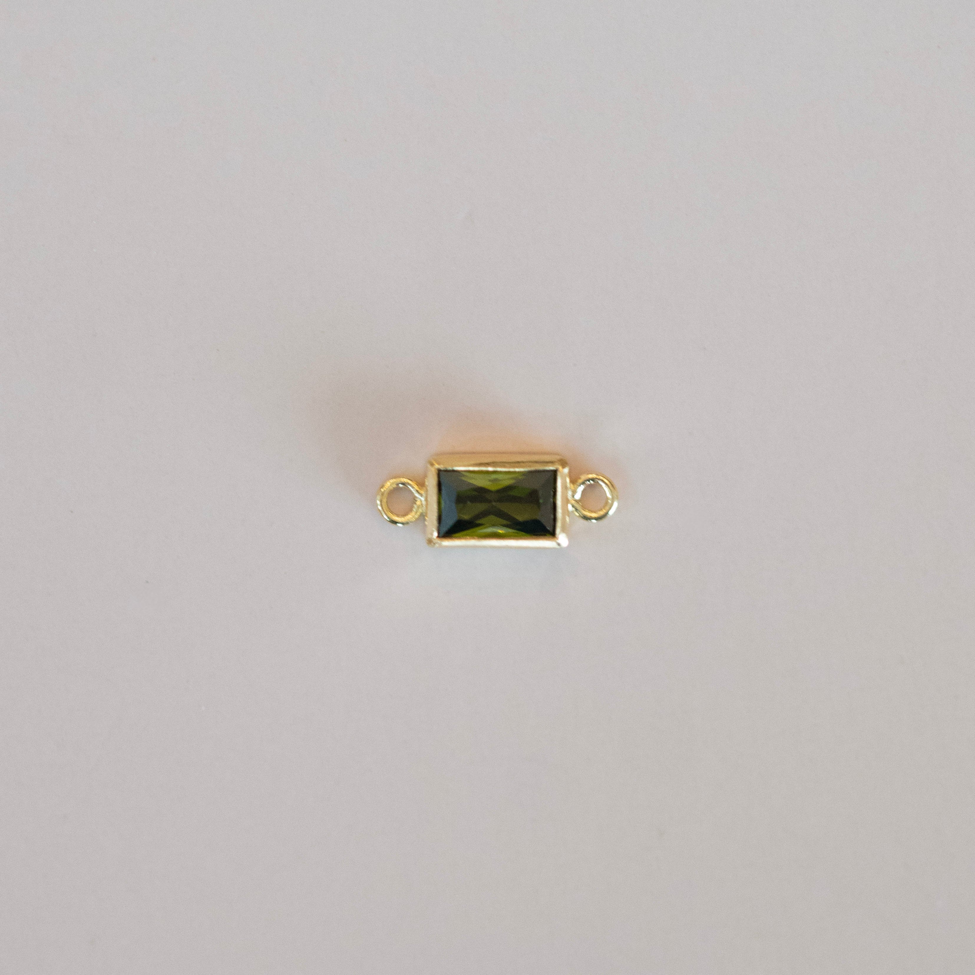 Baguette bezel Connector charm