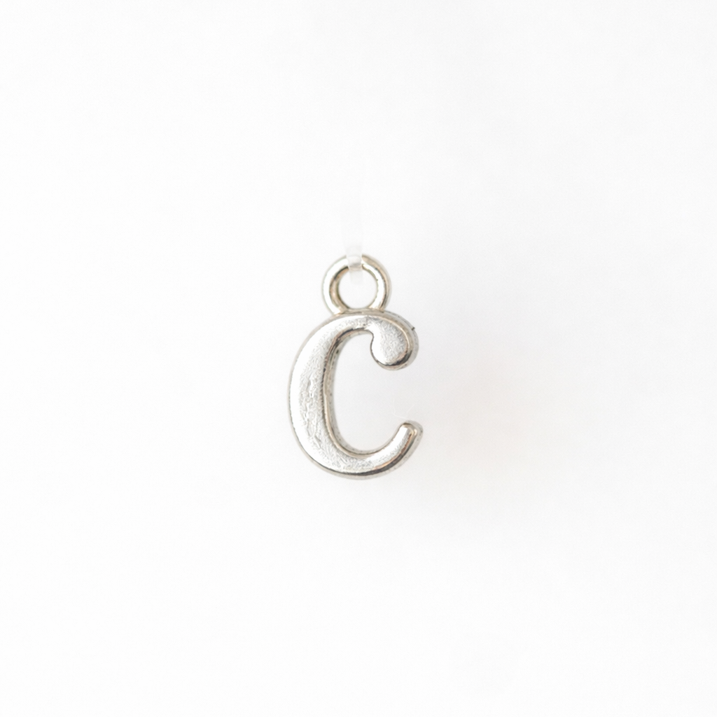 Lowercase Alphabet - Dangle Charm - Sterling Silver