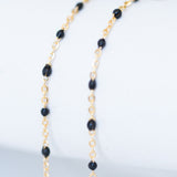 Cable Enamel in Black - Gold Filled