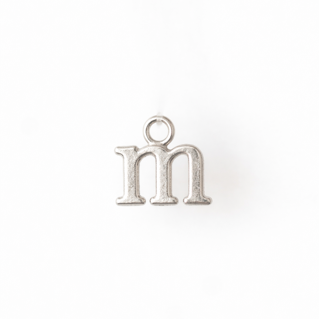 Lowercase Alphabet - Dangle Charm - Sterling Silver