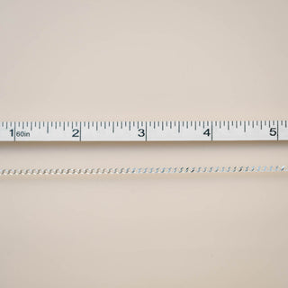 Flattened Curb - Small - Sterling Silver