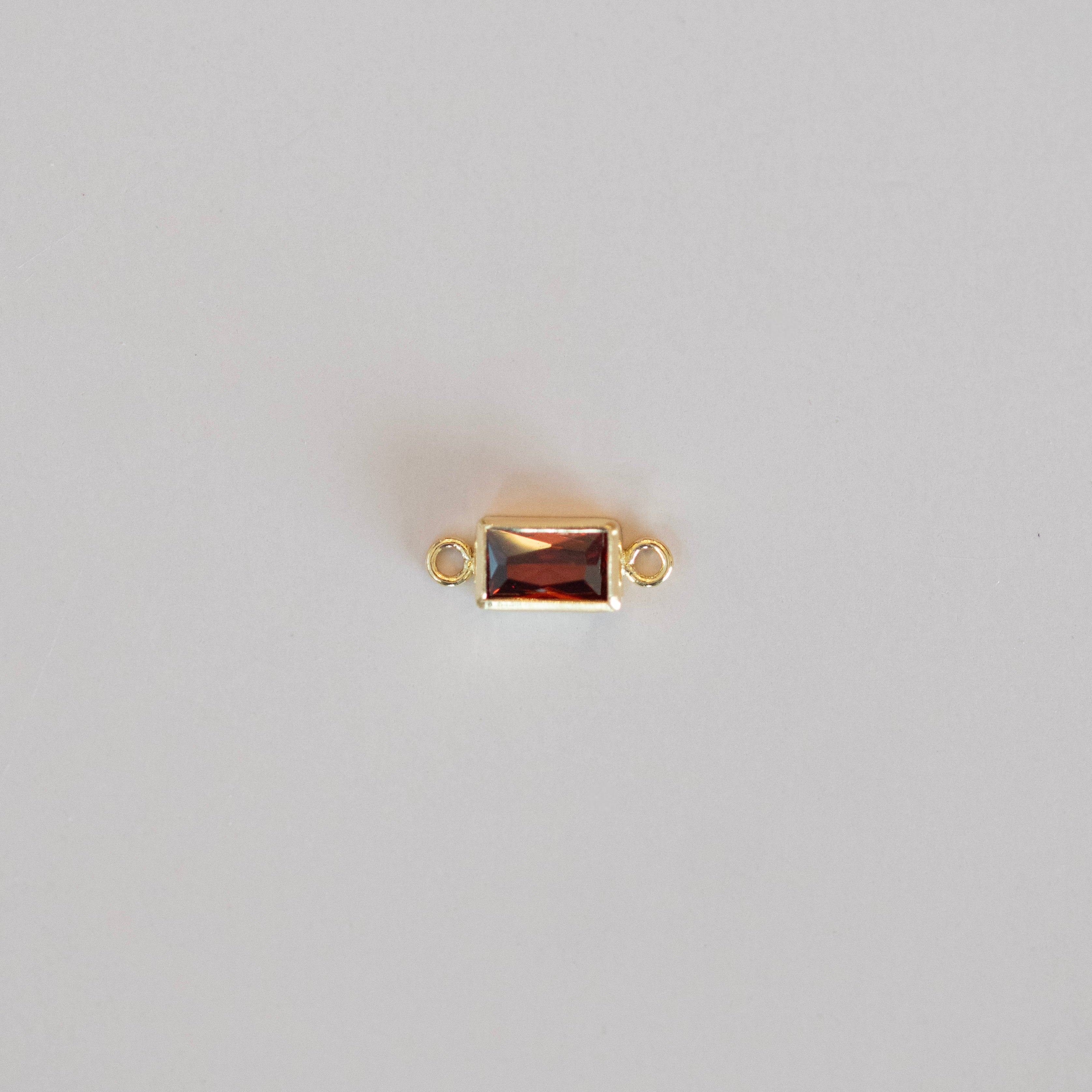 Baguette bezel Connector charm