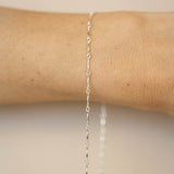 Flattened Bar Chain - Sterling Silver