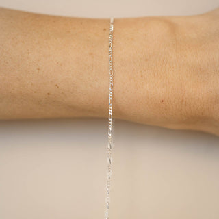 Flattened Figaro - Mini - Sterling Silver