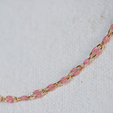 Paperclip Enamel Glitter Pink