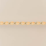 Gold Enamel Chain in Orange