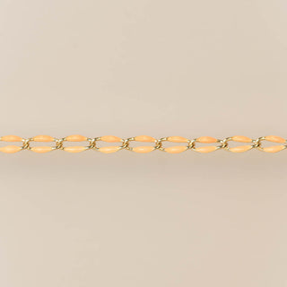 Gold Enamel Chain in Orange