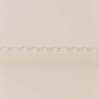 Diamond Curb- Small - Sterling Silver