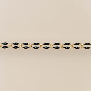 Gold Enamel in Midnight