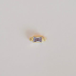 Baguette bezel Connector charm