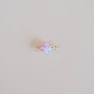 light purple opal clover connector