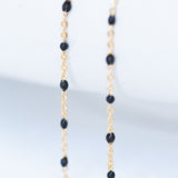 Cable Enamel in Black - Gold Filled