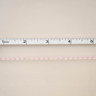 Silver Enamel Chain in Pink