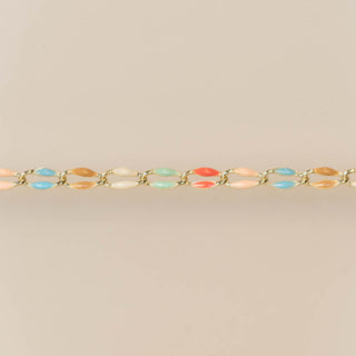 Gold Enamel Chain Tropic