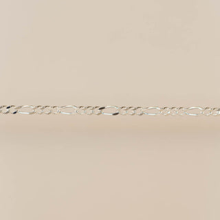Flattened Figaro - Medium - Sterling Silver