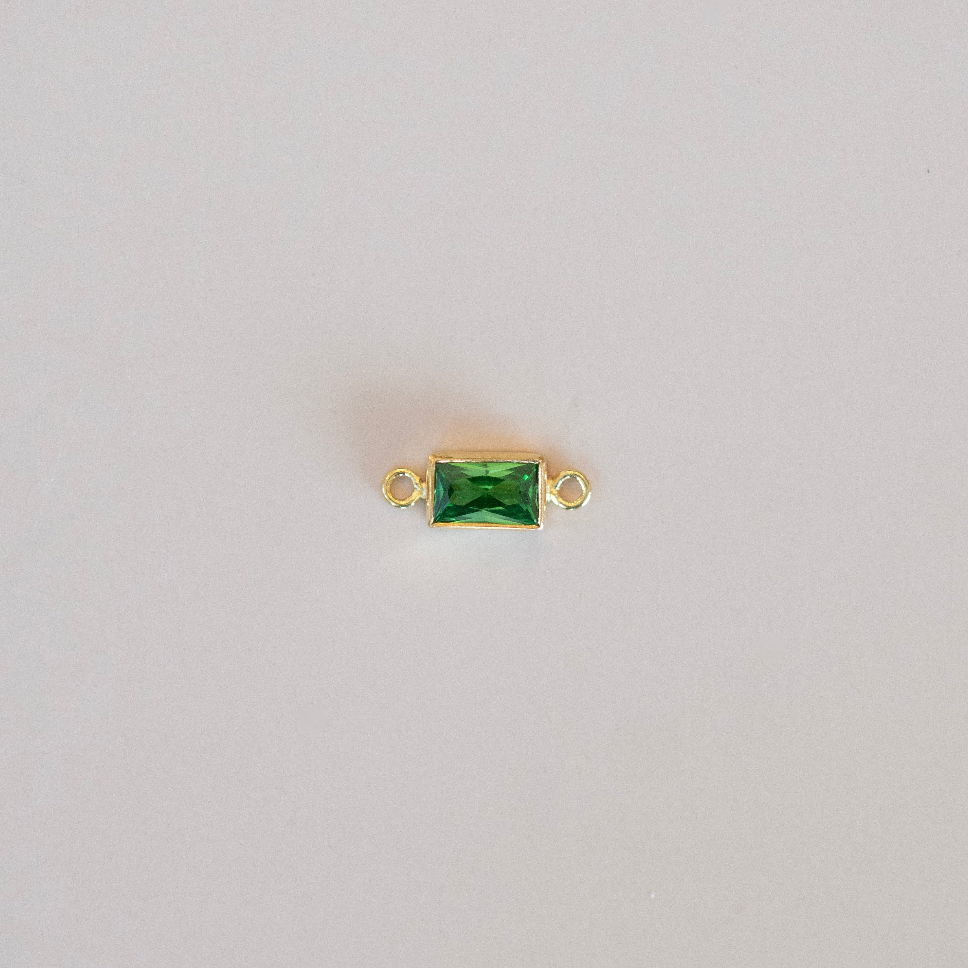 Baguette bezel Connector charm