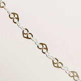 Looped Heart Chain - Mini - Sterling Silver