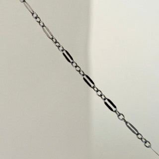 Silver chain necklace detail, 8171175F-EFFF-4032-BB47-F8C80281EE52.