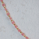 Paperclip Enamel Glitter Pink