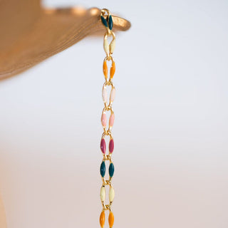 Colorful chain bracelet