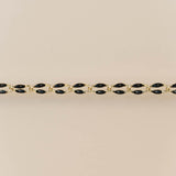 Gold Enamel in Charcoal