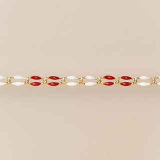Gold Enamel in Candy Cane