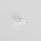 bezel birthstone connector charm