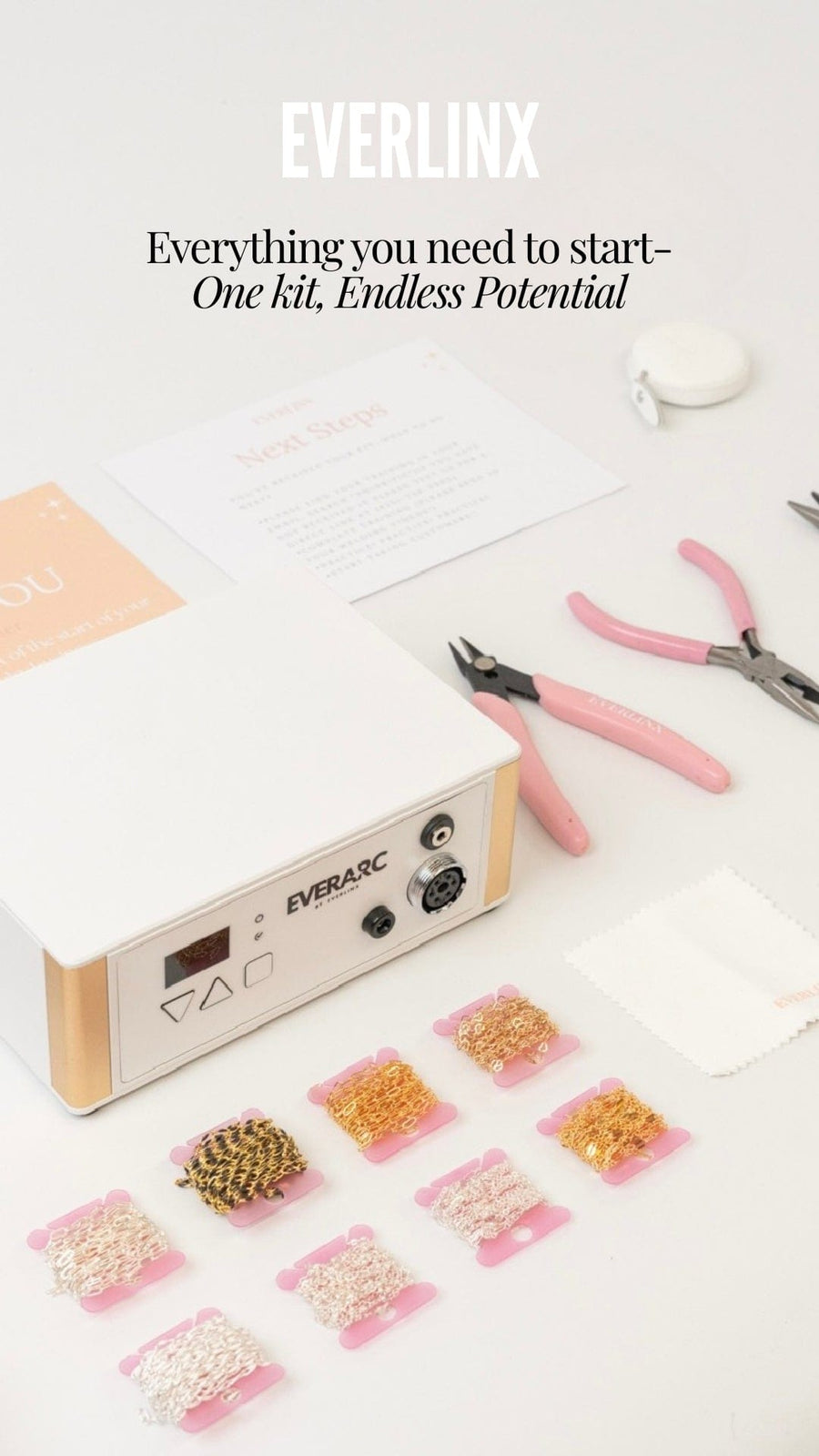 Permanent Jewelry Starter Kit With EVERARC Welder + EVERSHIELD