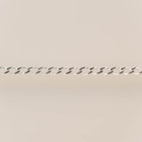 Chunky Flattened Curb - Small - Sterling Silver
