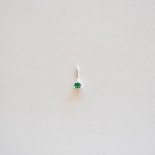 Dangle Circles - CZ Birthstone - Sterling Silver