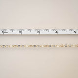 Gold Enamel Chain in Latte