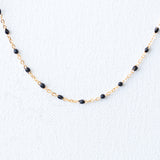 Cable Enamel in Black - Gold Filled