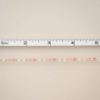 Gold Enamel in Pink Oasis