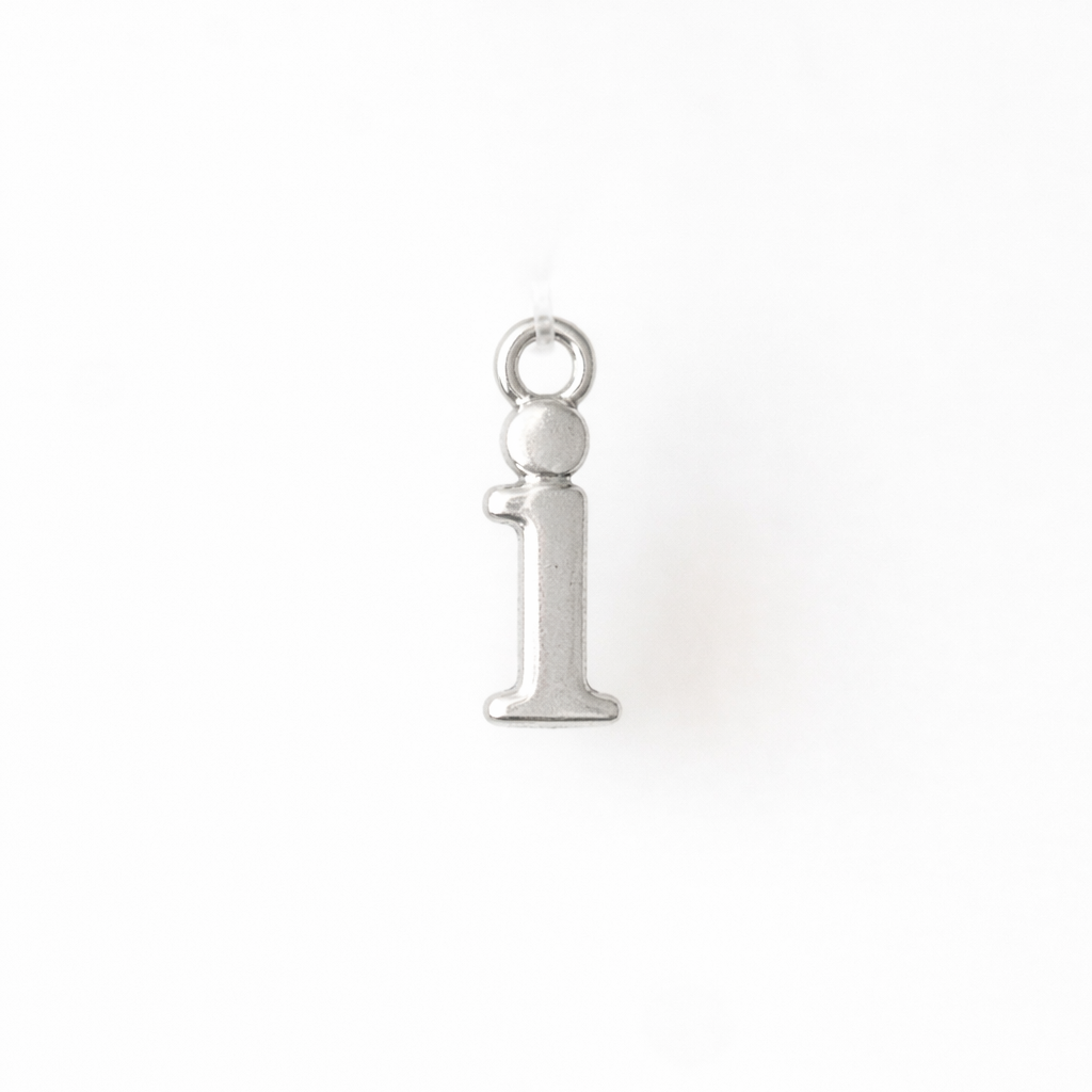 Lowercase Alphabet - Dangle Charm - Sterling Silver