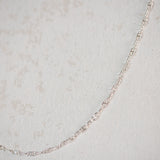 Textured Theta Chain - Sterling Silver