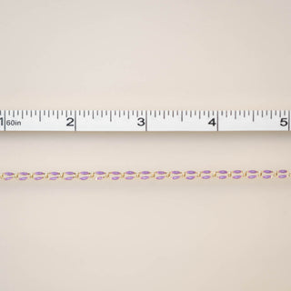 Gold Enamel Chain in Purple