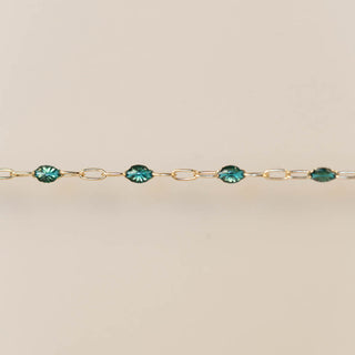 Paperclip Enamel in Green