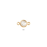 Birthstone Connector Charm - Gold Filled