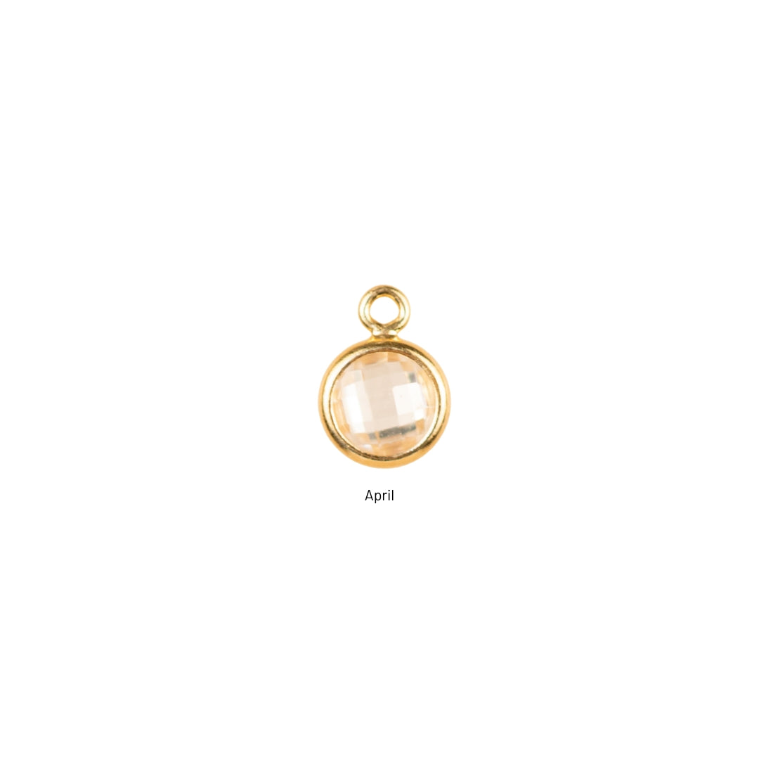 Birthstone Dangle Charms - Gold Filled
