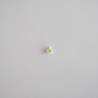 Oval Birthstone - Dangle - Sterling Silver