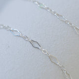 Diamond Triple Link - Sterling Silver