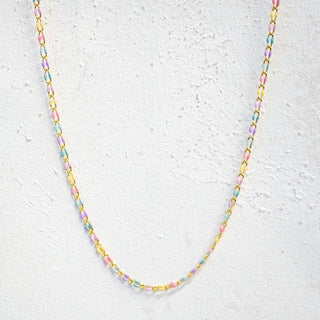 Colorful chain necklace