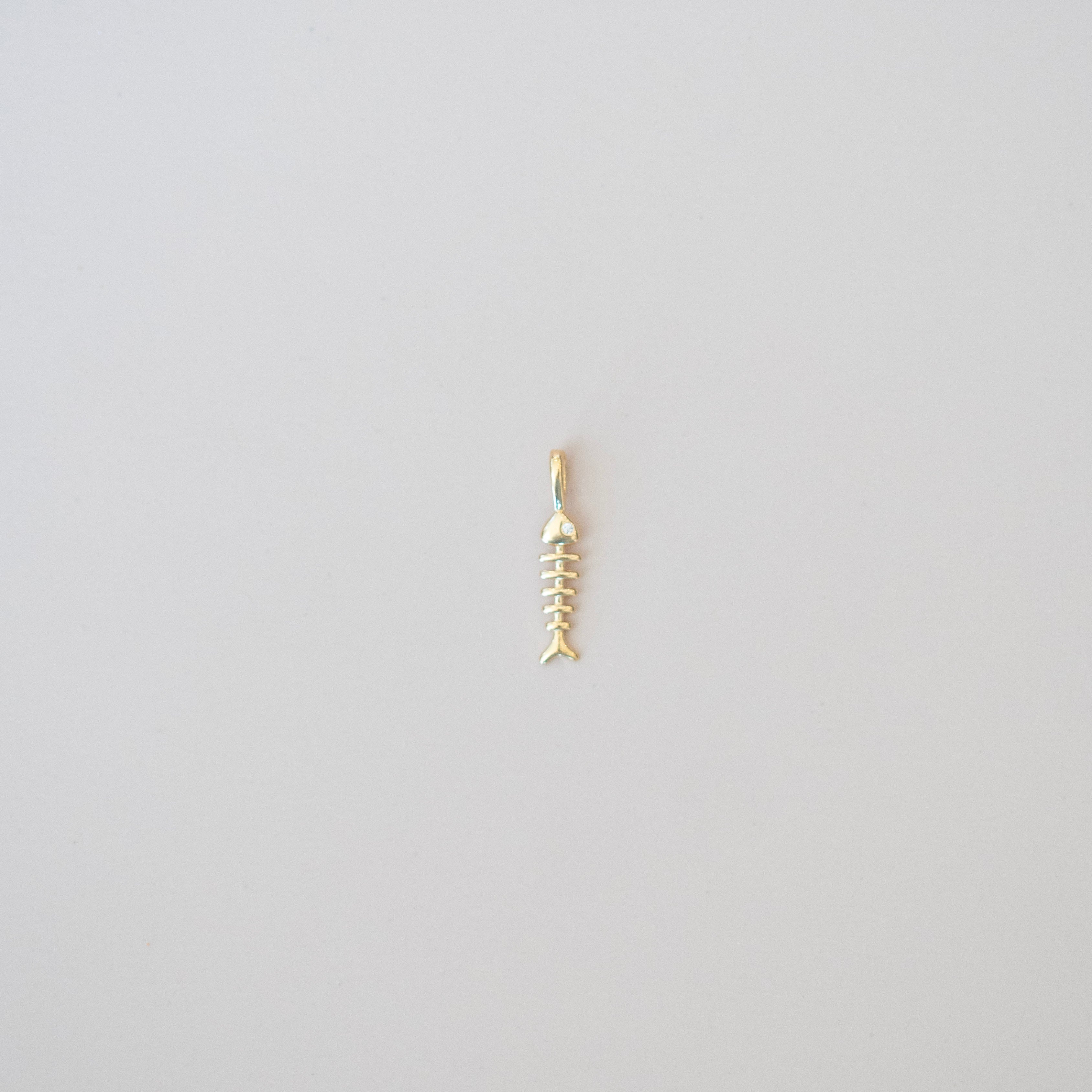 BONE FISH CHARM FOR PERMANENT JEWELRY