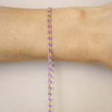 Gold Enamel Chain in Purple