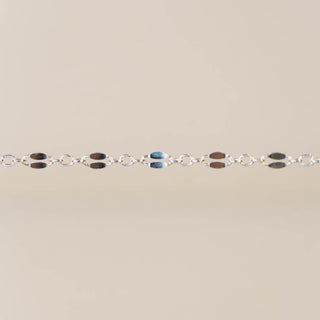 Triple Link Dapped - Small - Sterling Silver