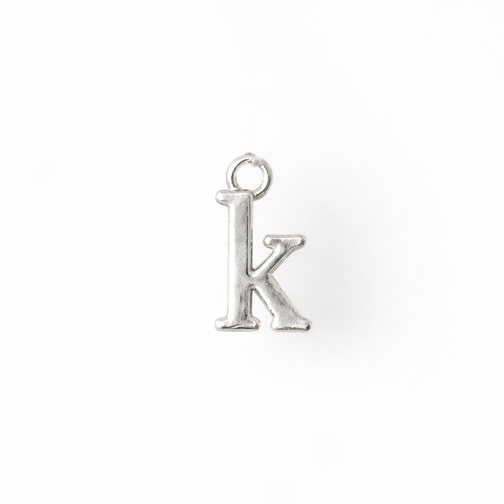 Lowercase Alphabet - Dangle Charm - Sterling Silver