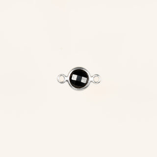 Birthstone Connector Charm - Sterling Silver