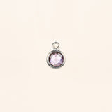 Birthstone Dangle Charms - Sterling Silver