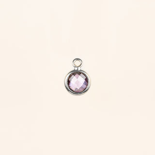 Birthstone Dangle Charms - Sterling Silver