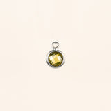 Birthstone Dangle Charms - Sterling Silver